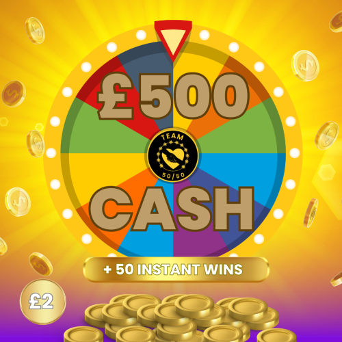 £500 Cash Prize + 50 Instant Wins