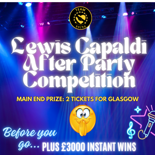 Lewis Capaldi Tickets + £3000 Instant Wins