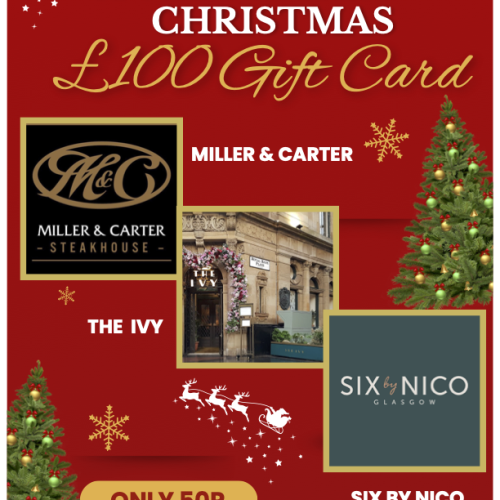 £100 Gift Voucher for The Ivy, Miller and Carter, or Six by Nico